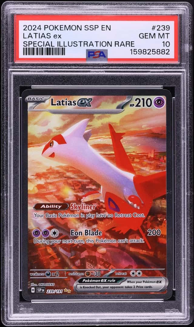 2024 Pokemon Scarlet & Violet Surging Sparks SIR Latias Ex #239 PSA 10 GEM MINT