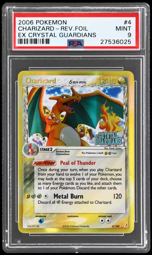 2006 Pokemon Ex Crystal Guardians Reverse Holo Charizard #4