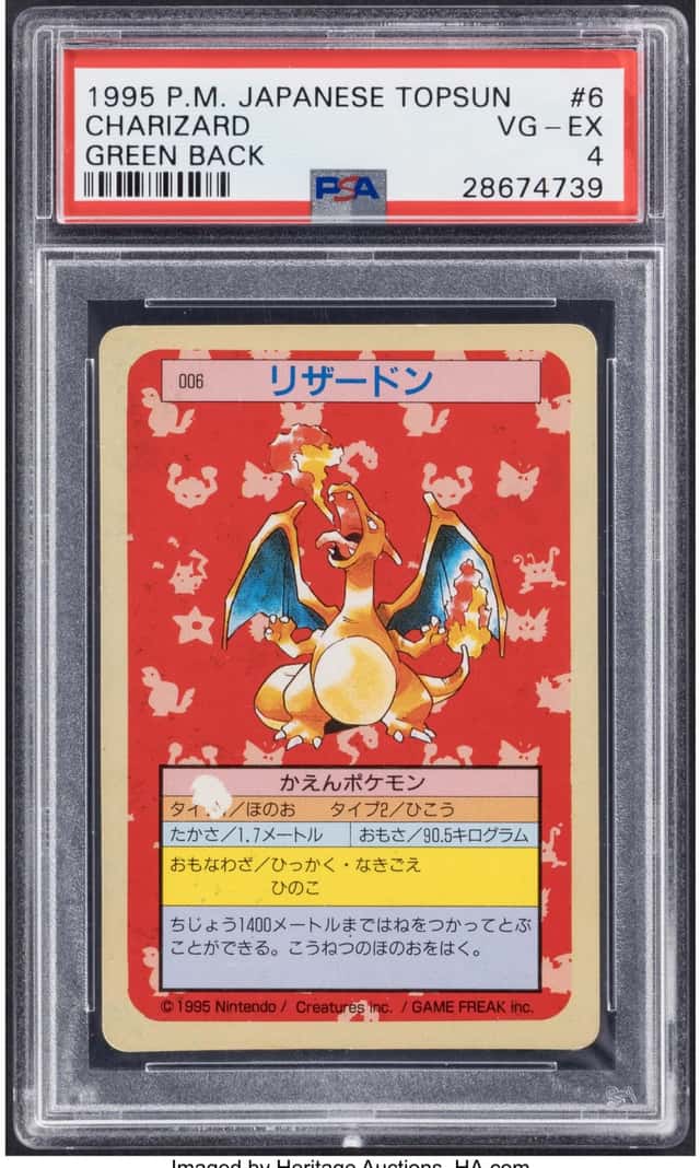 Pokémon Charizard 006 Japanese Topsun Set PSA Trading...