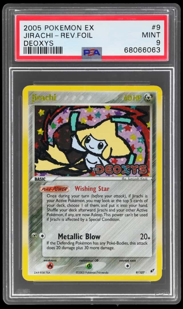 2005 Pokemon Ex Deoxys Reverse Holo Jirachi #9