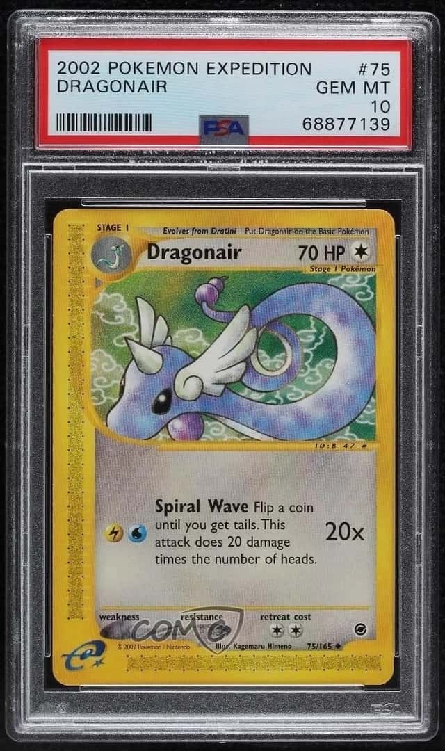 Dragonair Pokemon e-Card Series Expedition PSA 10 GEM MT 2002