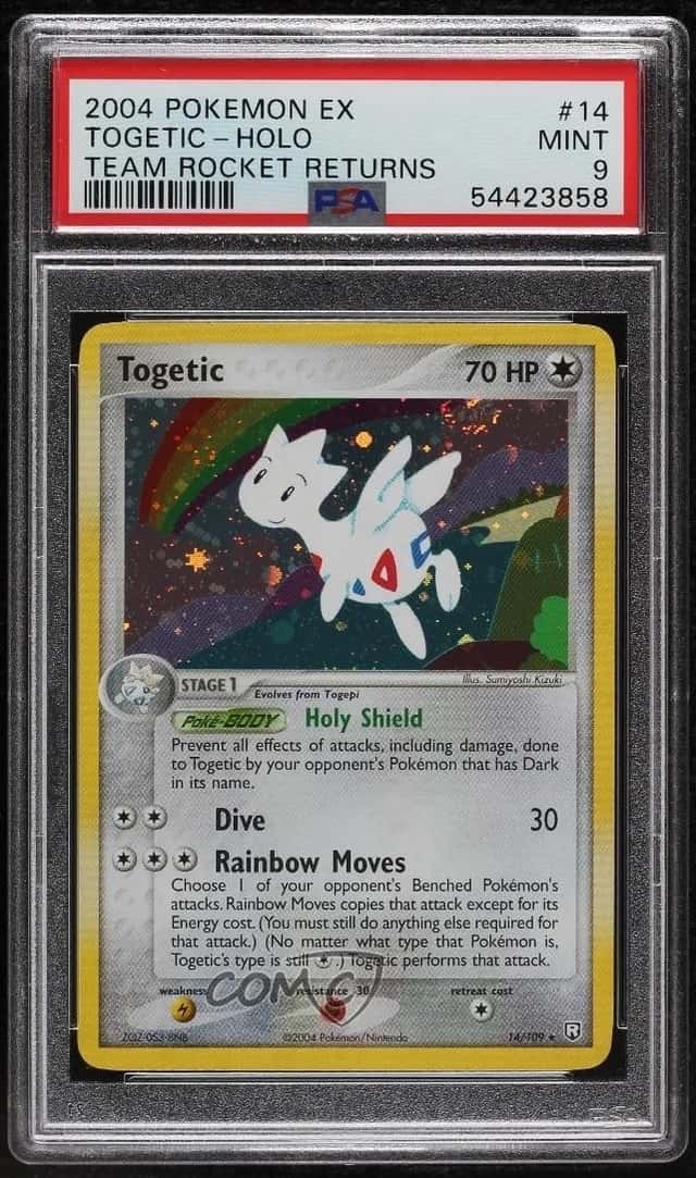 Togetic Holo Pokémon EX Team Rocket Returns PSA 9 MINT 2004