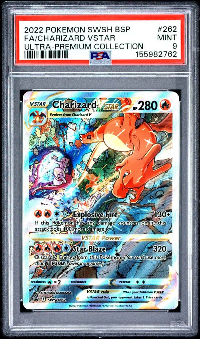 2762 Charizard VSTAR 2022 Pokemon Sword Shield Ultra Premium Promo SWSH262 PSA 9