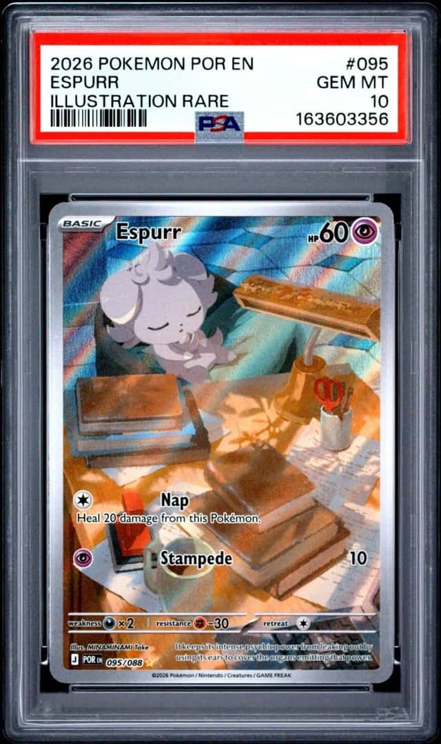 PSA 10!!! Espurr 095/088 Holo Illustration Rare Perfect Order Pokemon