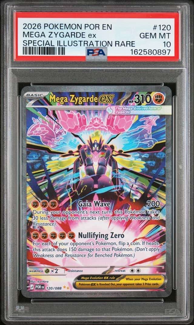 Pokemon 2026 Mega Zygarde ex 120/088 SIR Perfect Order GEM MINT PSA 10