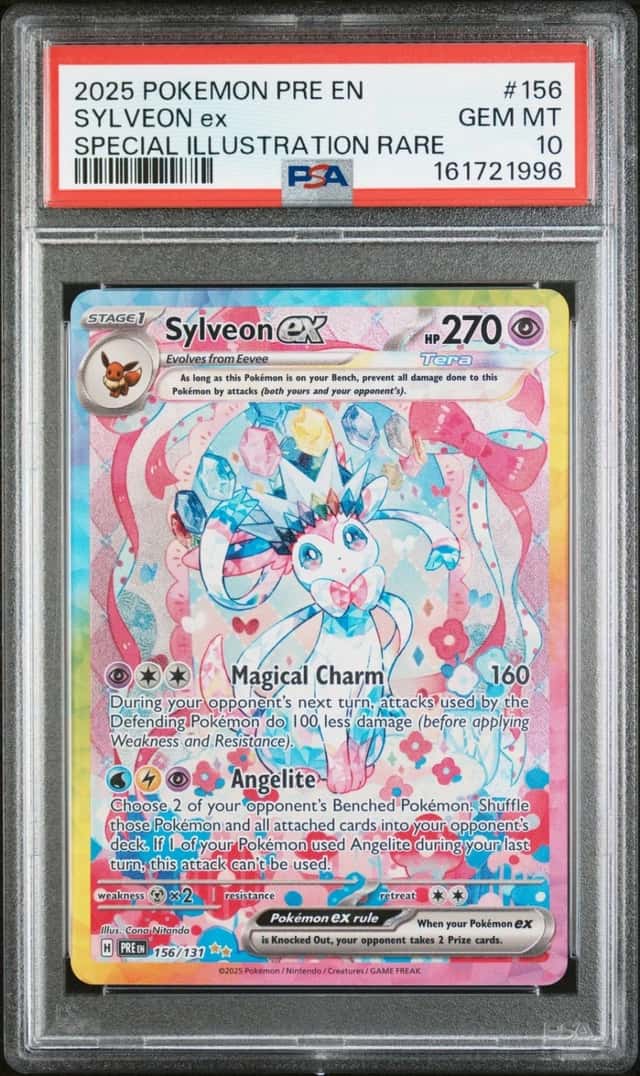 Pokemon Sylveon ex Prismatic Evolutions 156/131 Special Illustration Rare PSA 10