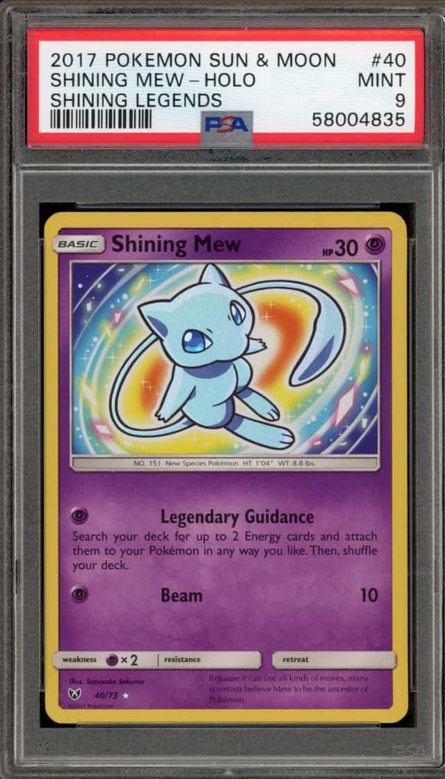 Pokemon Shining Mew Holo Shining Legends 40/73 PSA 9 Mint