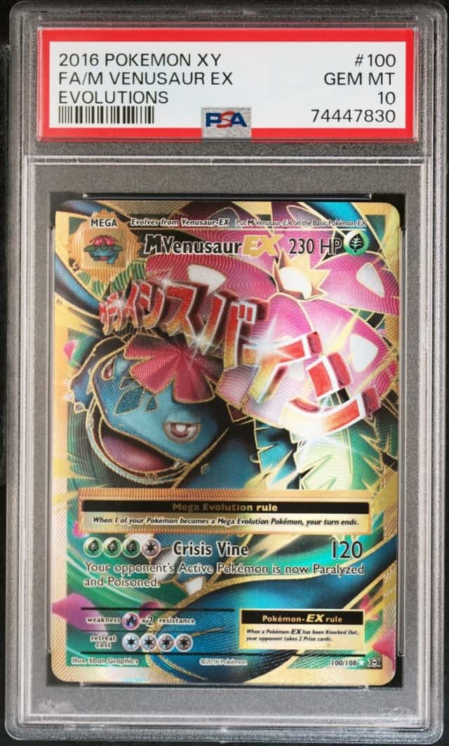 Pokemon M Venusaur EX XY Evolutions Full Art 100/108 PSA 10 Gem Mint