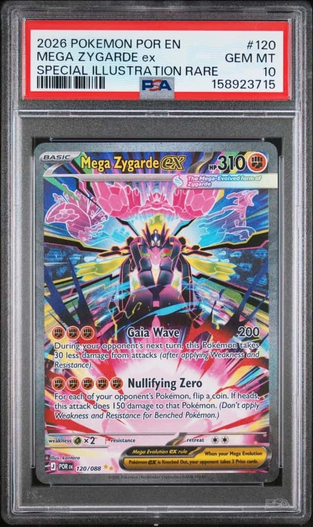 POKEMON MEGA ZYGARDE ex 2026 POR EN-PERFECT ORDER #120 SP ILLUS RARE PSA 10