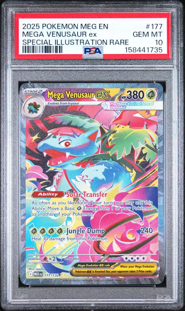 2025 POKEMON MEG EN-MEGA EVOLUTION #177 MEGA VENUSAUR EX PSA 10