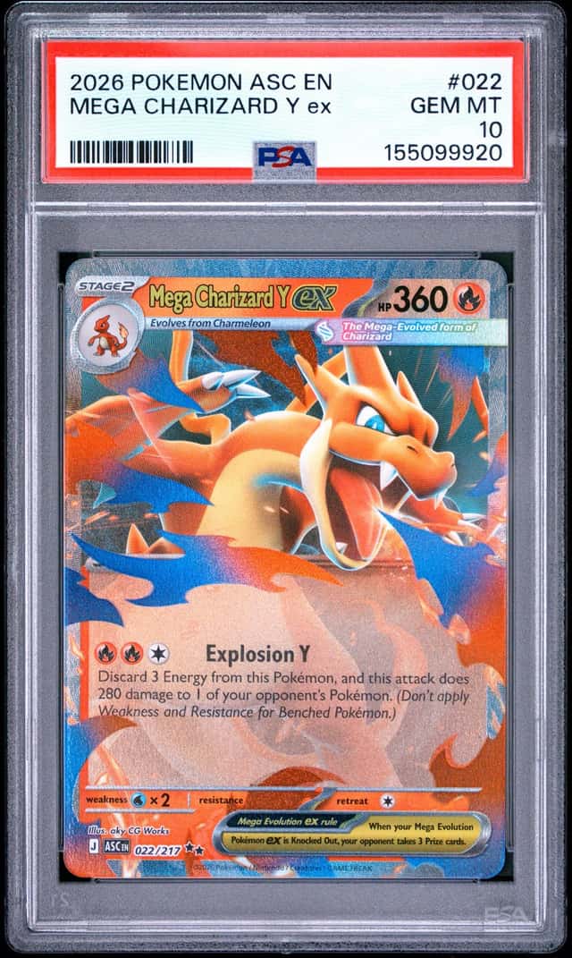 2026 POKEMON ASC EN-ASCENDED HEROES #022 MEGA CHARIZARD Y EX PSA 10