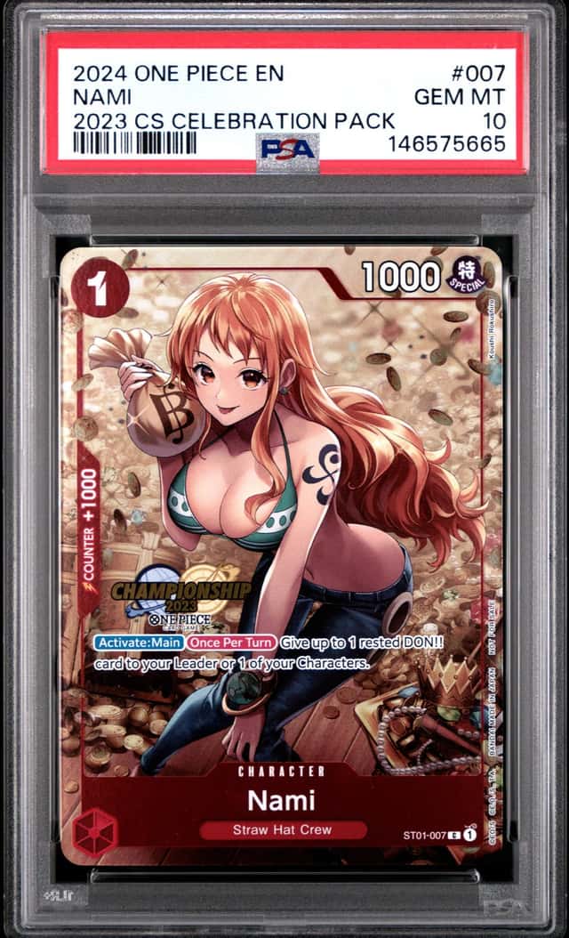 2024 One Piece Nami 2023 CS Celebration Pack Psa 10 Gem Mint #007