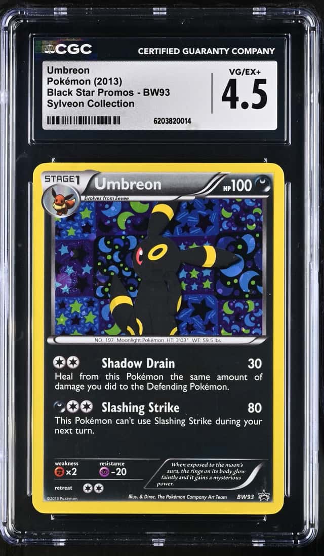 2013 Pokemon Black & White Promo Sylveon Collection Holo Umbreon #BW93 CGC 4.5 VGEX+