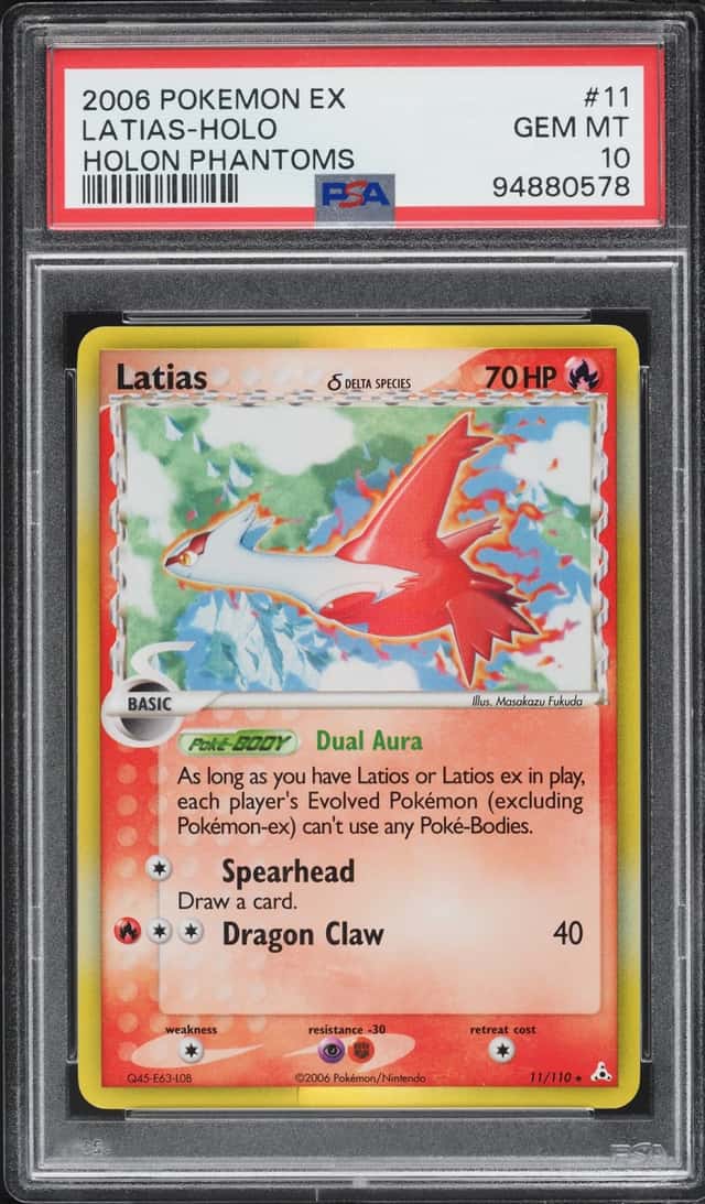 2006 Pokemon EX Holon Phantoms Holo Latias #11 PSA 10 GEM MINT