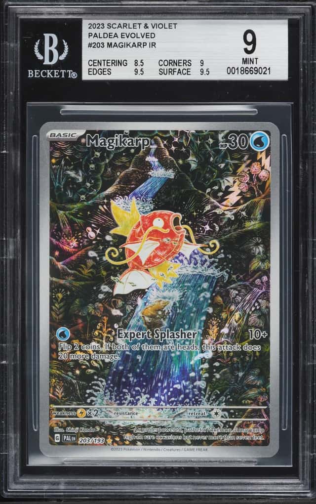 2023 Pokemon Scarlet & Violet Paldea Evolved IR Magikarp #203 BGS 9 MINT