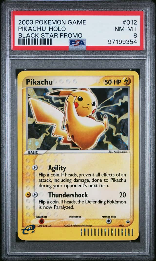 2003 Pokemon Nintendo Black Star Promo Holo Pikachu #12