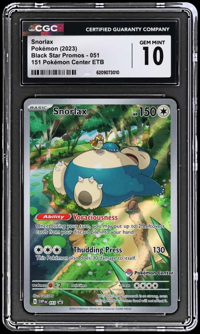 2023 Pokemon Scarlet and Violet Black Star Promo 151 Pokemon Center Elite Trainer Box Snorlax #051