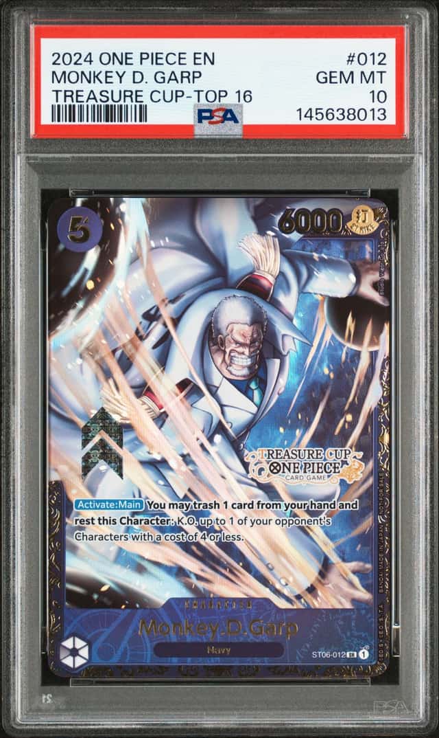 2024 One Piece Monkey D Garp Treasure Cup Top 16 ST06-012 PSA 10 GEM MINT
