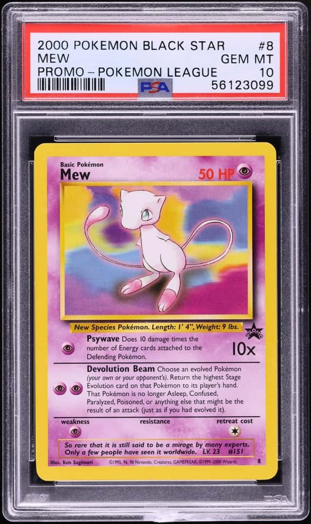 2000 Pokemon League Black Star Promo Mew #8 PSA 10 GEM MINT