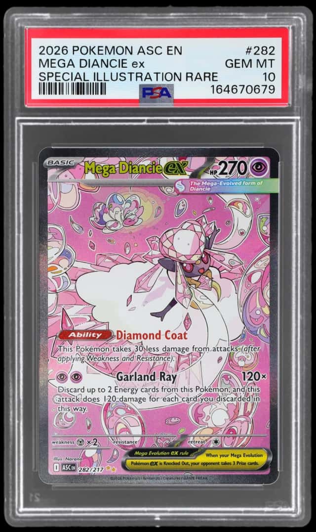 2026 Pokemon Mega Evolution Ascended Heroes Special Illustration Rare Mega Diancie Ex #282
