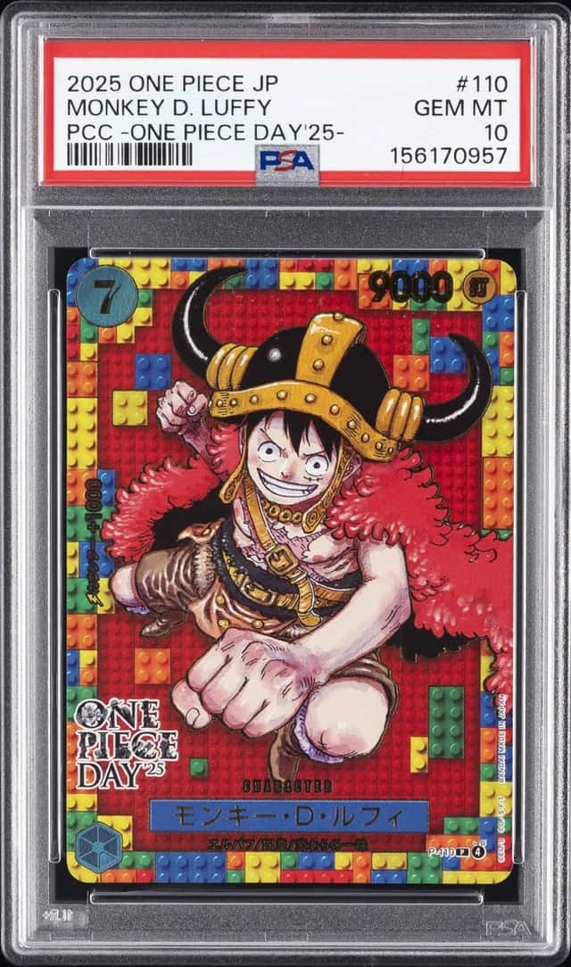2025 ONE PIECE JAPANESE PREMIUM COLLECTION OP DAY'25 #110 MONKEY D. LUFFY PSA 10
