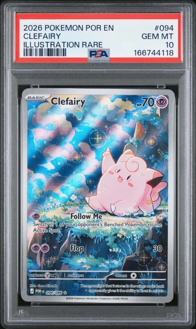 POKEMON CLEFAIRY 2026 POR EN-PERFECT ORDER #094 ILLUS RARE PSA 10