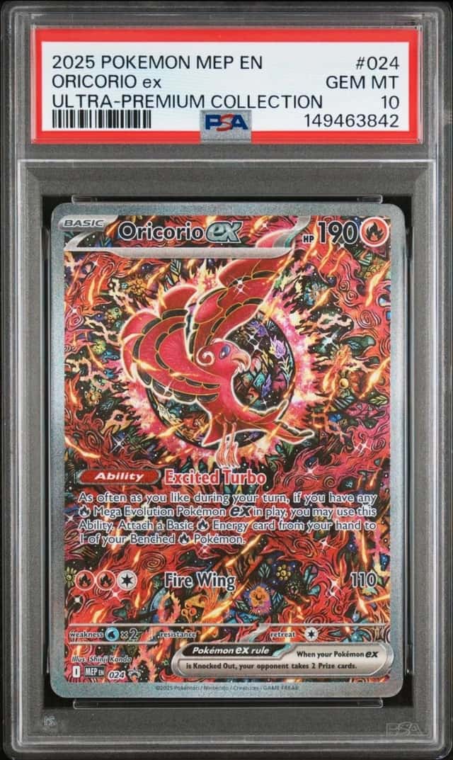 Pokemon Oricorio Ex Mega Evolution Ultra Premium Coll #024 PSA 10 Gem Mint