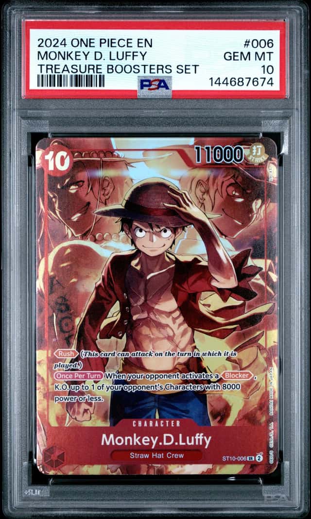 One Piece 2024 Treasure Boosters Set Promo Monkey.D.Luffy #ST10-006 PSA 10