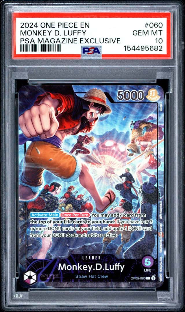 One Piece Monkey D. Luffy Promo 060 PSA Magazine Exclusive PSA 10 Gem Mint