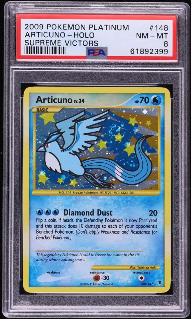 2009 Pokemon Platinum Supreme Victors Holo Articuno #148 PSA 8 NM-MT
