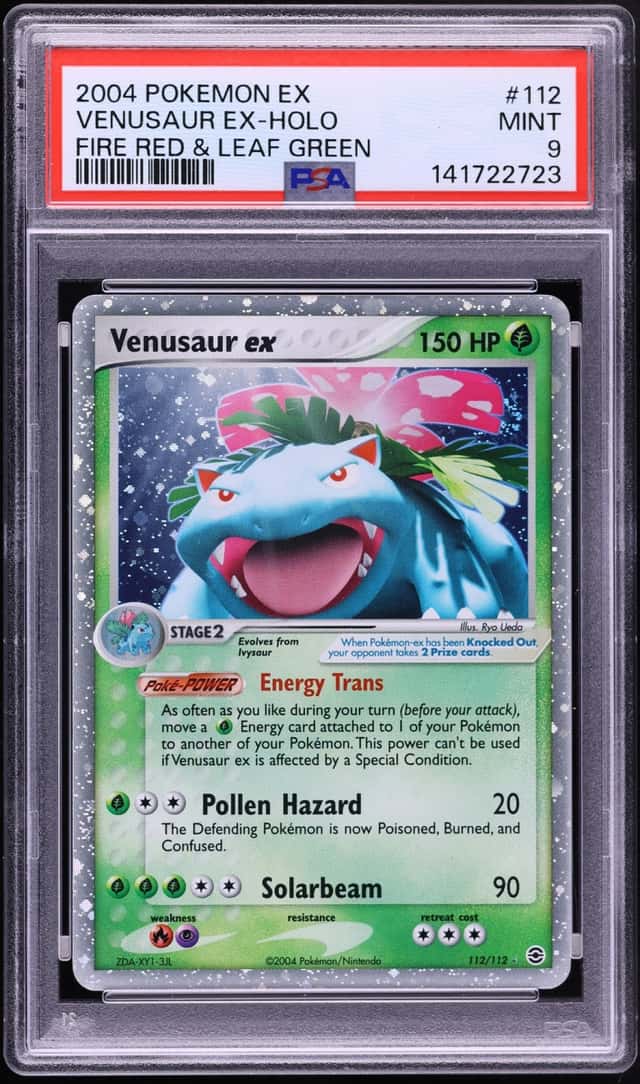 2004 Pokemon EX Fire Red & Leaf Green Holo Venusaur Ex #112 PSA 9 MINT
