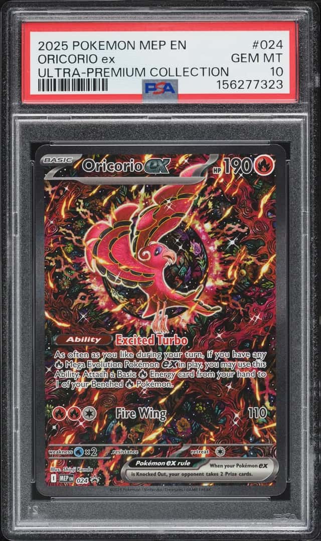 2025 Pokemon Mega Evolution Promo Ultra Premium Alt Art Oricorio ex #24 PSA 10 GEM MINT