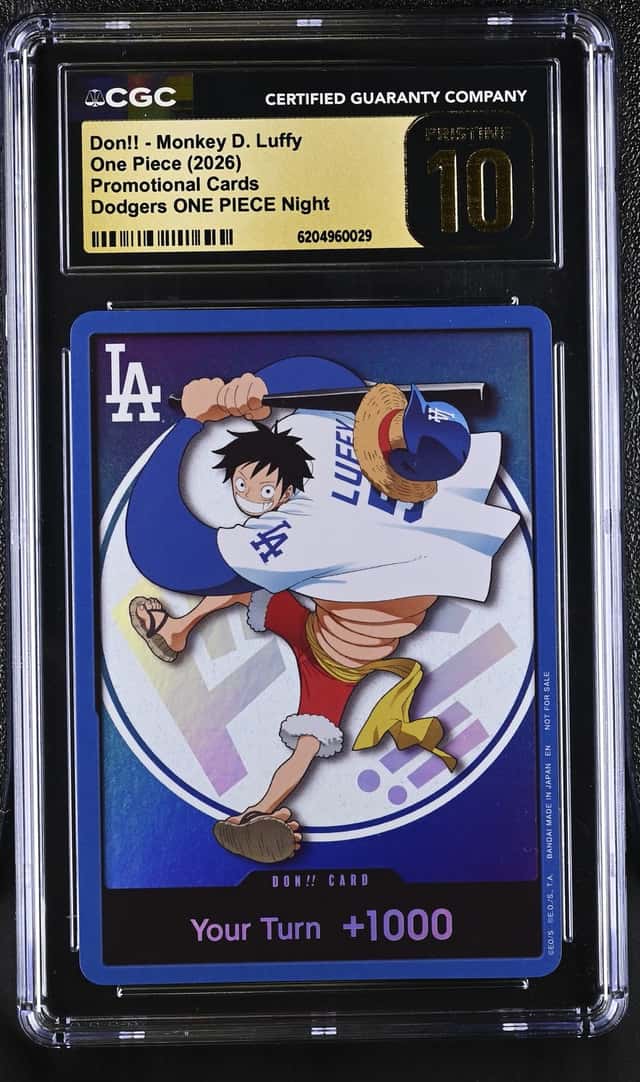 2026 One Piece Promo Dodgers Night Don!! Monkey D. Luffy CGC 10 PRISTINE