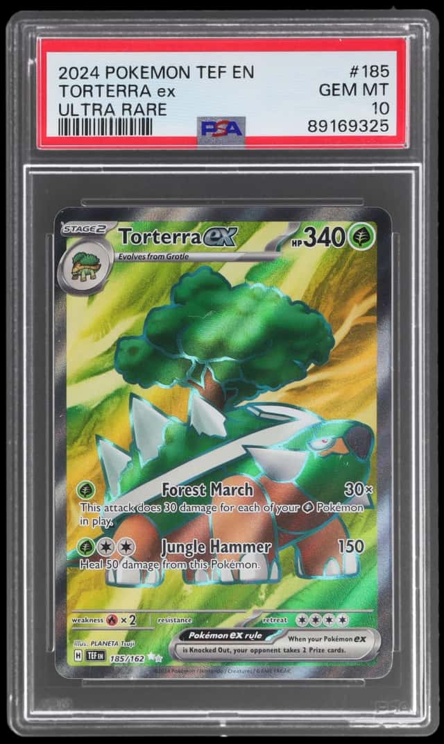 2024 Pokemon Temporal Forces Ultra Rare Torterra Ex #185