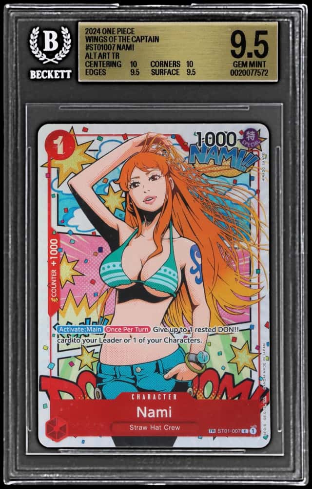 2024 One Piece Wings of the Captain Treasure Rare Nami #ST01007