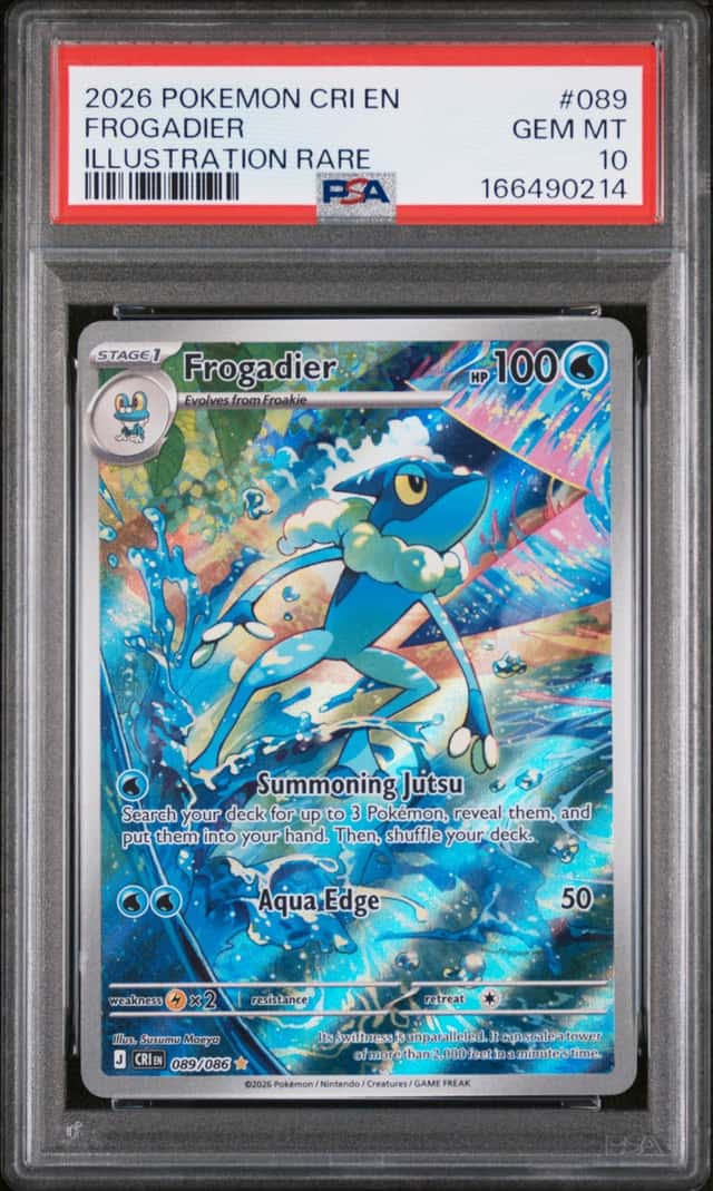 2026 Pokemon Chaos Rising Frogadier Illustration Rare #089/086 PSA 10 GEM MINT