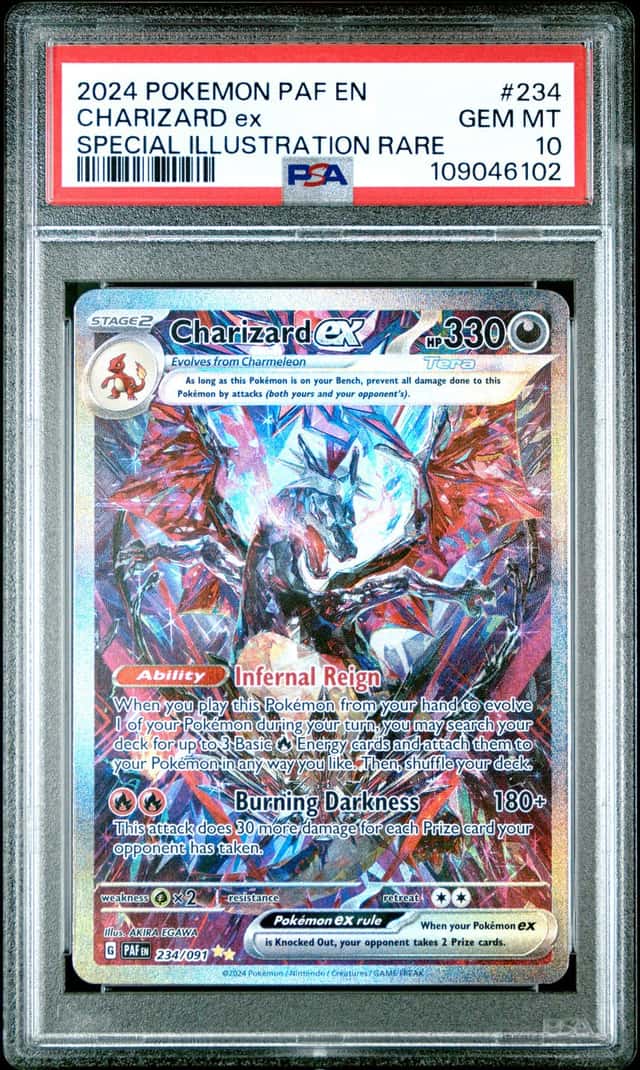 2024 Pokemon Paldean Fates Charizard ex #234/091 PSA 10 GEM MINT