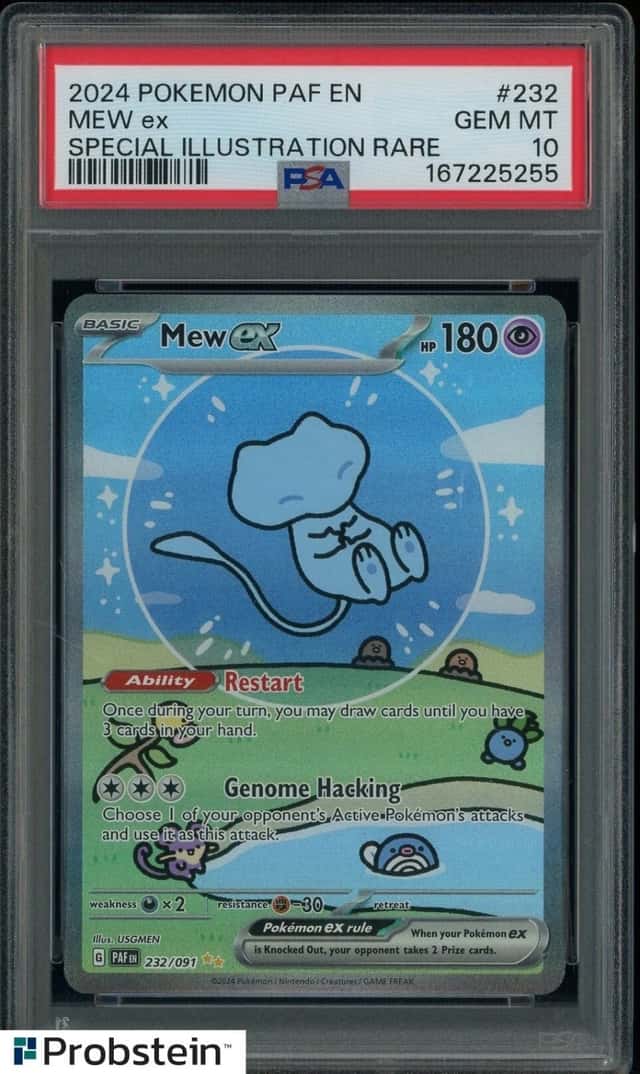 2024 Pokemon Paf En #232 Mew Ex Special Illustration Rare PSA 10 GEM MINT
