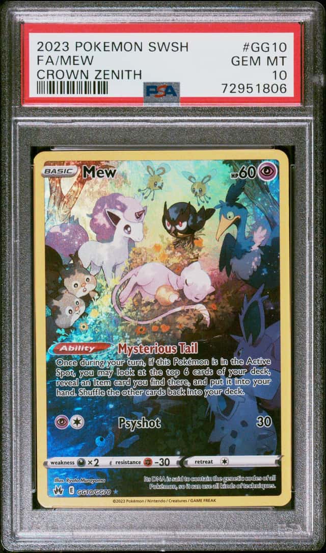 2023 Pokemon SWSH Crown Zenith #GG10 FA/Mew PSA 10 GEM MINT
