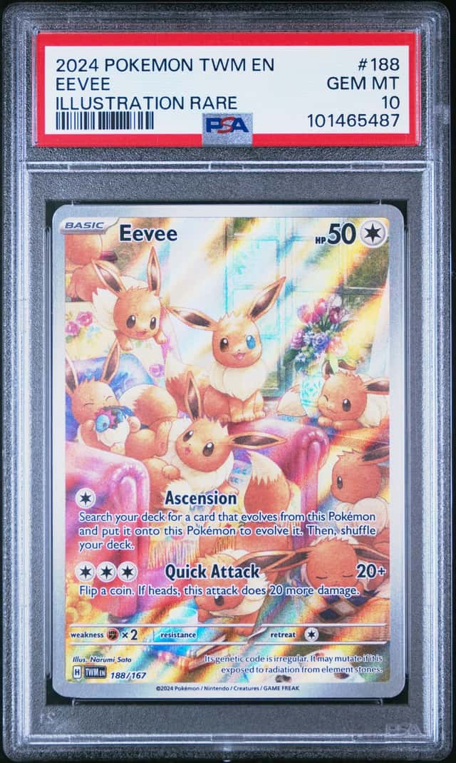 2024 Pokemon Twilight Masquerade Eevee #188/167 PSA 10 GEM MINT