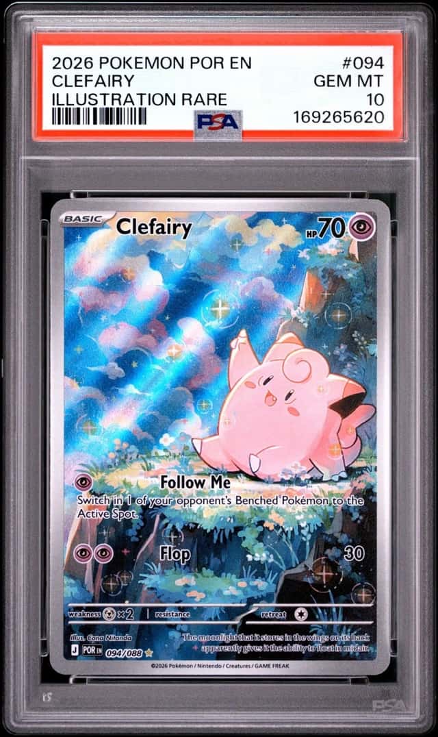 2026 POKEMON POR EN-PERFECT ORDER ILLUSTRATION RARE #094 CLEFAIRY PSA 10