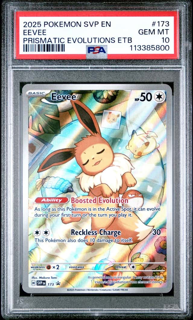2025 Pokemon SV Black Star Promos Eevee #173 PSA 10 GEM MINT