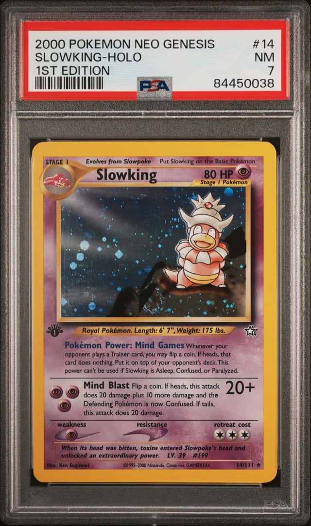 Pokemon Slowking Holo Neo Genesis 1st Edition 14/111 PSA 7