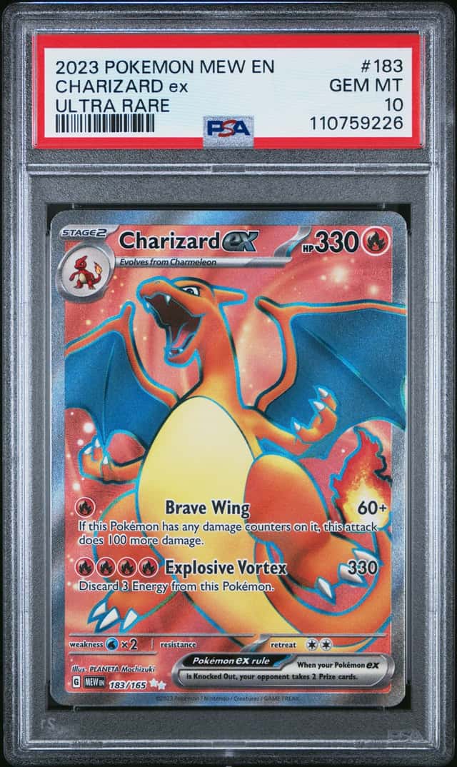 2023 Pokemon SV 151 Charizard ex Ultra Rare #183/165 PSA 10 GEM MINT GEM MINT