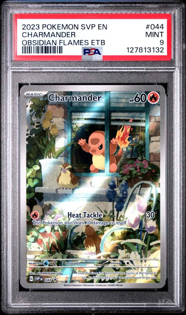 Pokemon Charmander Sv Black Star Promo 044 Obsidian Flames ETB PSA 9 Mint