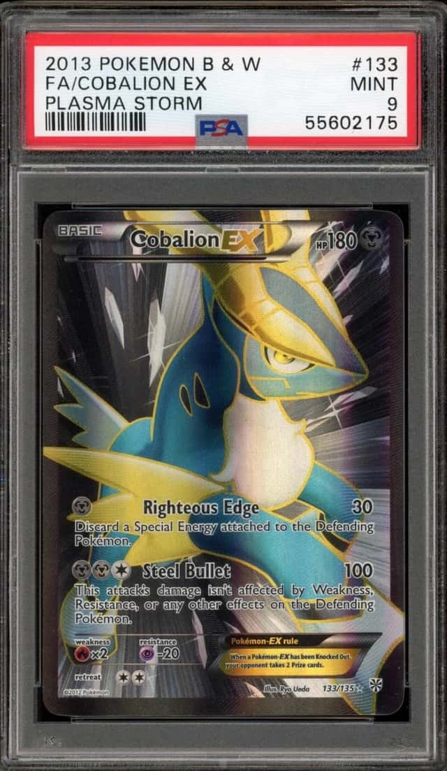 Pokemon Cobalion EX Plasma Storm Full Art 133/135 PSA 9 Mint