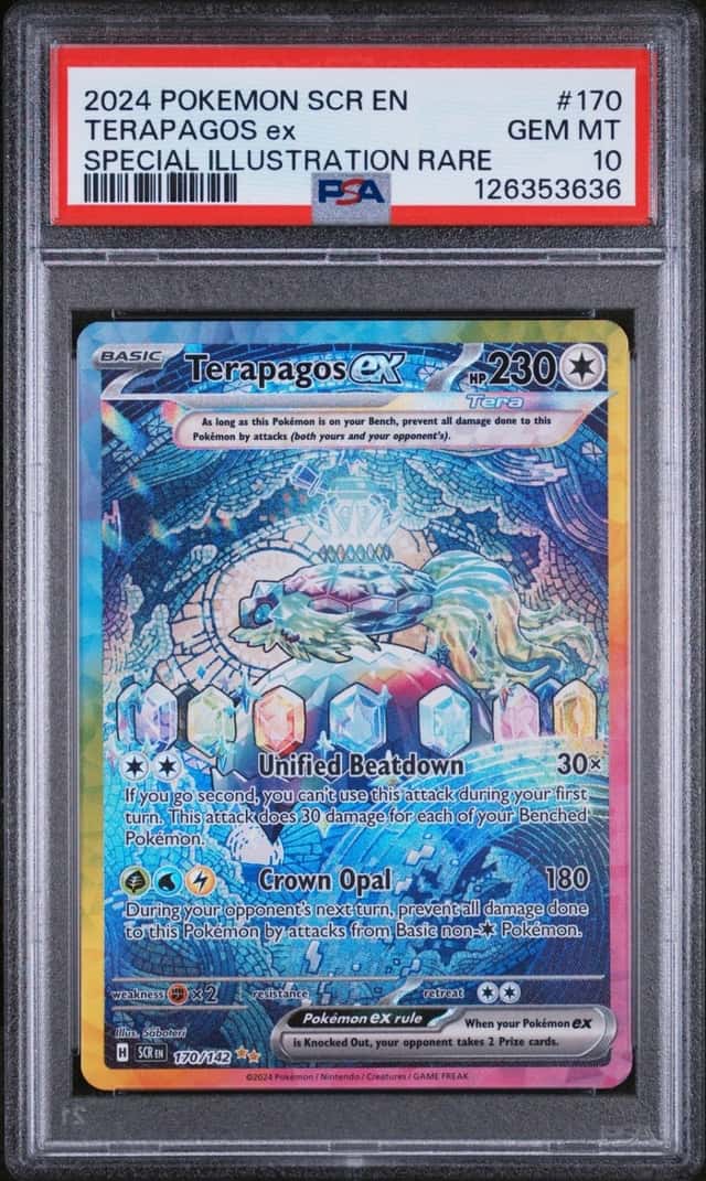 Pokemon Terapagos ex Stellar Crown 170/142 Special Illustration Rare PSA 10
