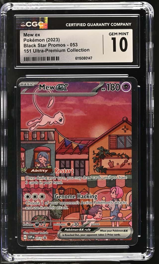 Pokemon Mew ex Black Star Promos 053 151 Ultra-Premium Coll. CGC 10 Gem Mint