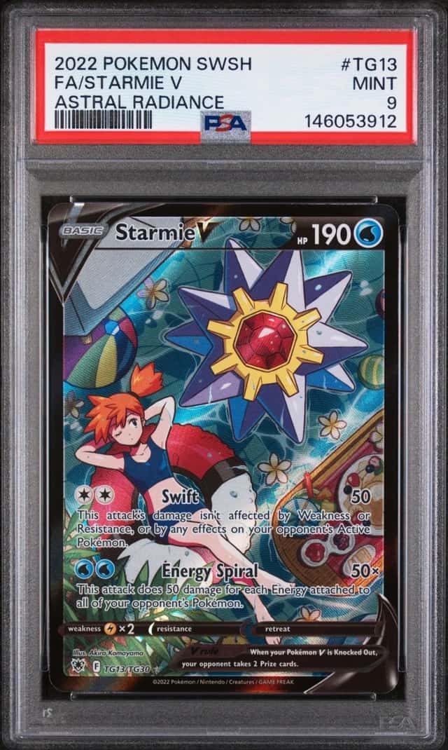 Pokemon Starmie V Astral Radiance Full Art TG13/TG30 PSA 9 Mint