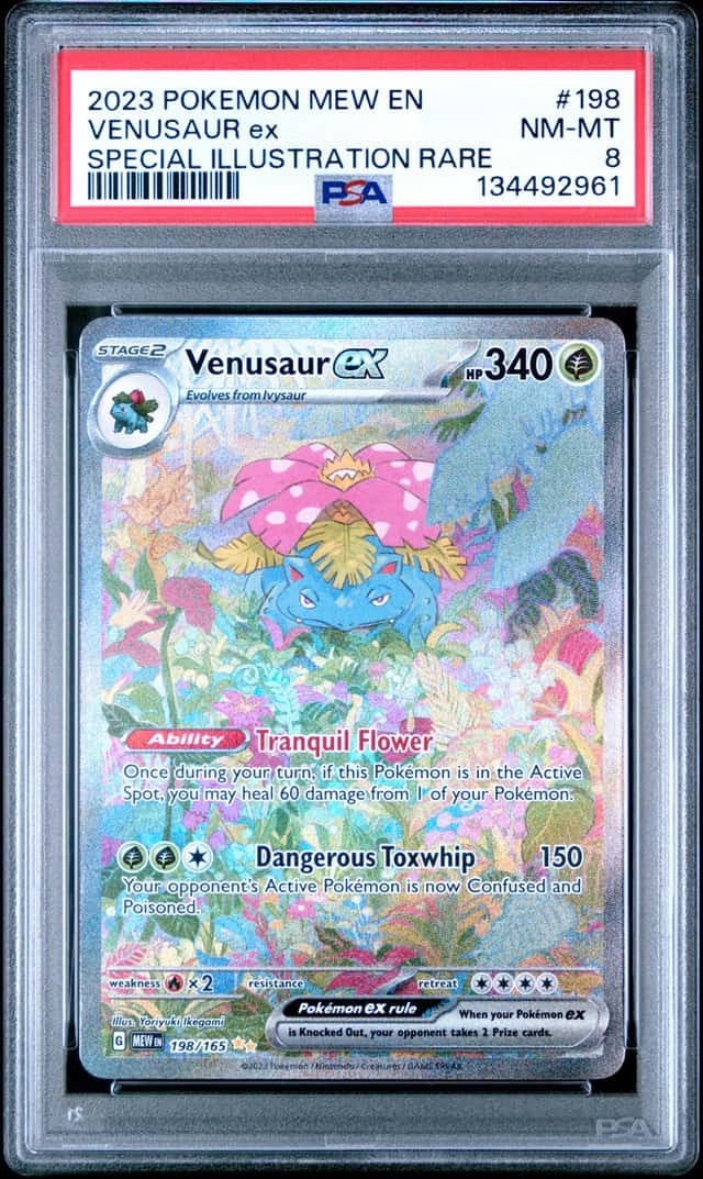 Venasaur  151 PSA 8 Special Illustration Rare Pokemon 151 198/165